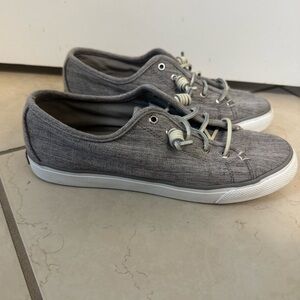 Sperry Light Gray Canvas Sneakers